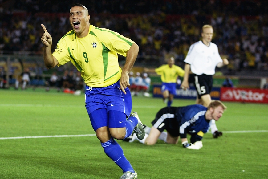 Ronaldo De Lima - một trong những cầu thủ ghi bàn nhiều nhất World Cup